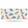 thumbnail image 1 of White Cartoon Dinosaurs Pattern Bathroom Rugs Mat,Non Slip Microfiber Bathroom Rug,Rubber Backing,Soft Bathroom Mats for Bathroom Floor,Tub and Shower,60x24in(150x60cm), 1 of 5