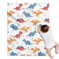 thumbnail image 1 of White Cartoon Dinosaurs Pterosaurs Pattern Blanket,Comfortable Soft Flannel Throw Blanket,All Season,Warm Lightweight Blankets for Sofa Bed Couch Living Room Chair,30"x40", 1 of 4