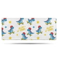 thumbnail image 1 of White Cartoon Dinosaurs Skateboards Pattern Bathroom Rugs Mat,Non Slip Microfiber Bathroom Rug,Rubber Backing,Soft Bathroom Mats for Bathroom Floor,Tub and Shower,60x24in(150x60cm), 1 of 5