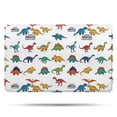 thumbnail image 1 of White Cartoon Fantasy Dinosaurs Pattern Bathroom Rugs Mat,Non Slip Microfiber Bathroom Rug,Rubber Backing,Soft Bathroom Mats for Bathroom Floor,Tub and Shower,20x32in(50x80cm), 1 of 5
