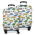 thumbnail image 1 of White Cartoon Roar Dinosaurs Pattern Luggage Cover Fashion Suitcase Cover Baggage Covers Fit 25-28 Inch Luggage (Go Travel), 1 of 5