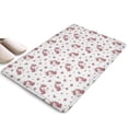 thumbnail image 1 of White Cartoon Unicorn Flower Heart Flannel Non Slip Door Rugs,Washable Door Mats Indoor,Decorative Door Mats,Dirt-Resistant and Absorbent Doormat for Entrance,Bedroom,Kitchen,Bathroom,31.5"x17", 1 of 4