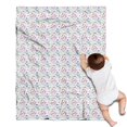 thumbnail image 1 of White Cartoon Unicorn Pattern Blanket,Comfortable Soft Lamb Wool Throw Blanket,All Season,Warm Lightweight Blankets for Sofa Bed Couch Living Room Chair,30"x40", 1 of 4
