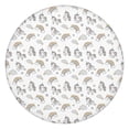 thumbnail image 1 of White Cartoon Unicorn Rainbow Cloud Pattern Round Fitted Tablecloth with Elastic Edge,Dining Table Cover Waterproof,Outdoor Round Tablecloth for Camping,Dining,Indoor and Outdoor, 1 of 7