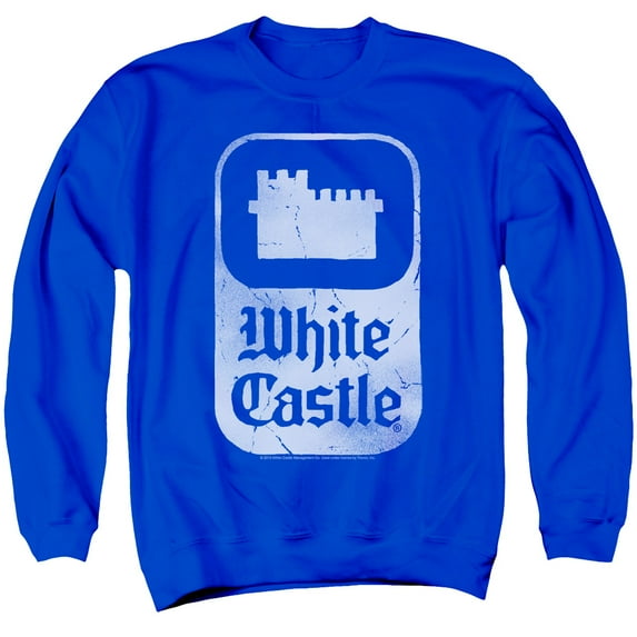 White Castle Classic Logo Adult Crewneck Sweatshirt Royal Blue
