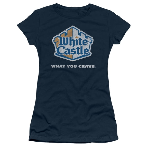 White Castle - Distressed Logo - Juniors Teen Girls Cap Sleeve Shirt - XX-Large