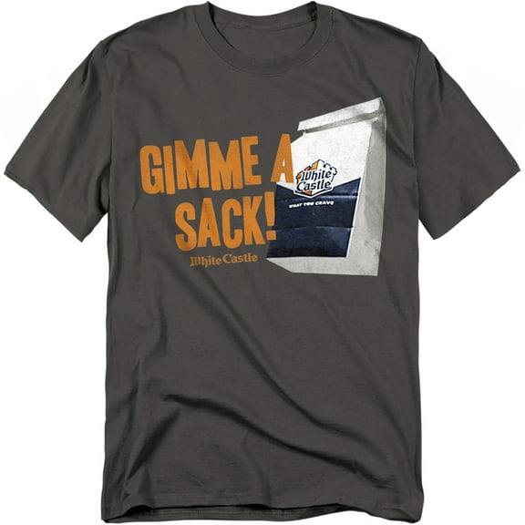 White Castle T-Shirt Gimmie A Sack Unisex Graphic Tee For Men & Women