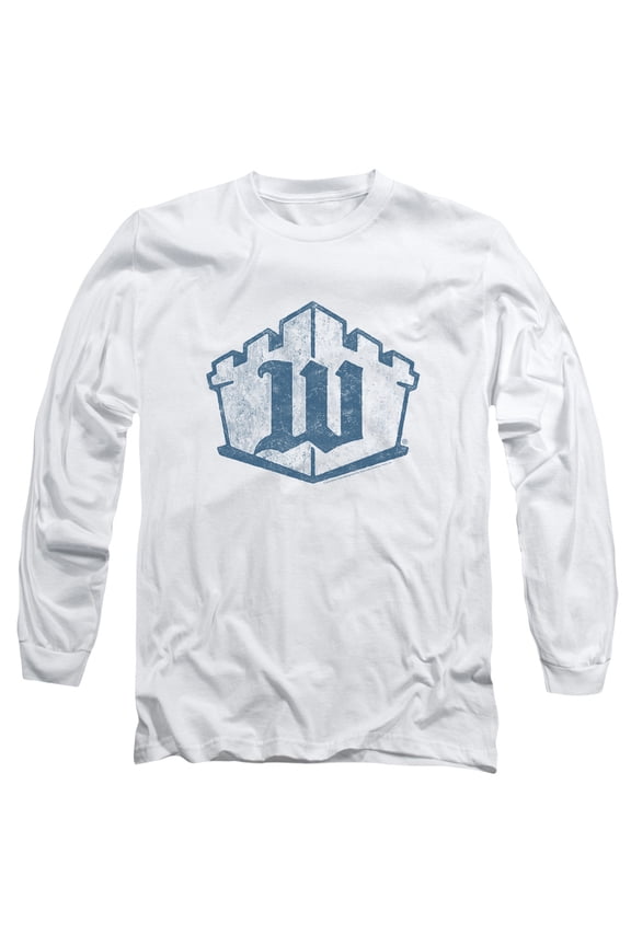 White Castle Monogram Long Sleeve T-Shirt Adult 18/1 White