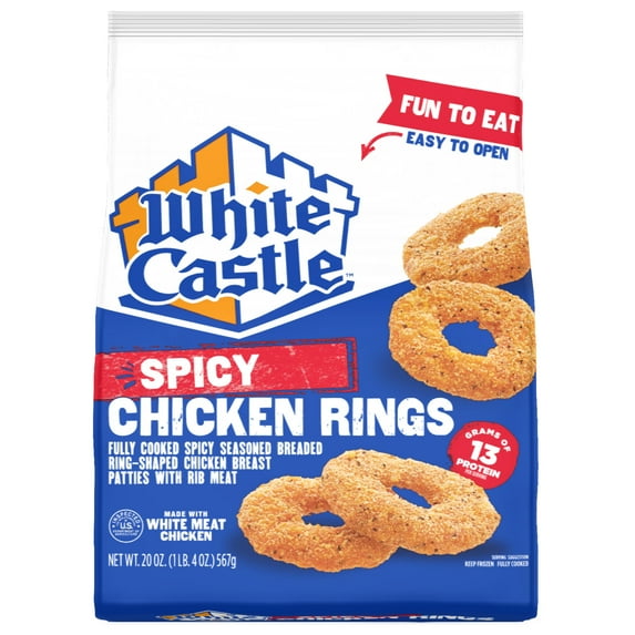 White Castle Spicy Chicken Rings 20oz Bag (Frozen Chicken)