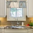 thumbnail image 1 of White Cat Blue Wall Curtain Valances Farmhouse Design Window Treatment Decor Blackout Rod Pocket for Windows Living Room Kitchen 54" x 18", 1 of 5