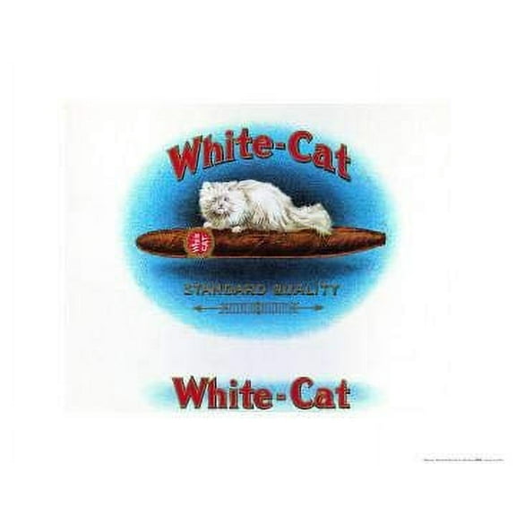 White Cat Cigar Brand Poster (16x20)