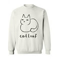 thumbnail image 1 of White Cat Loaf Design Sweatshirt Women -Image by Shutterstock, Female x-Large, 1 of 4