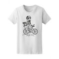 thumbnail image 1 of White Cats With Bicycle T-Shirt Women -Image by Shutterstock, Female Large, 1 of 2