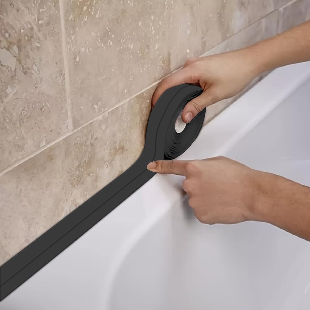White Caulk Tape Waterproof Self Adhesive, Toilet Caulk Tape Bathtub
