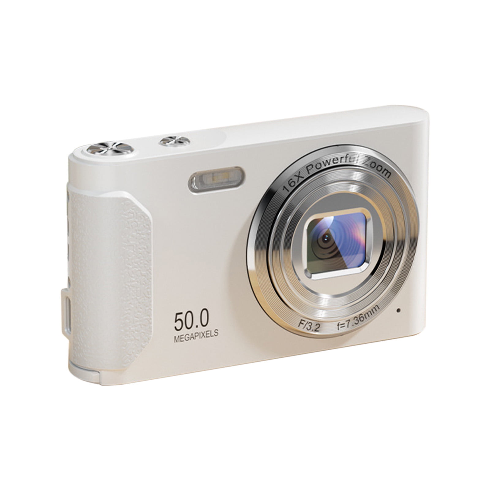 White Ccd Digital Camera With 2.4 Inch Screen 16X Zoom 800W Pixel Video ...