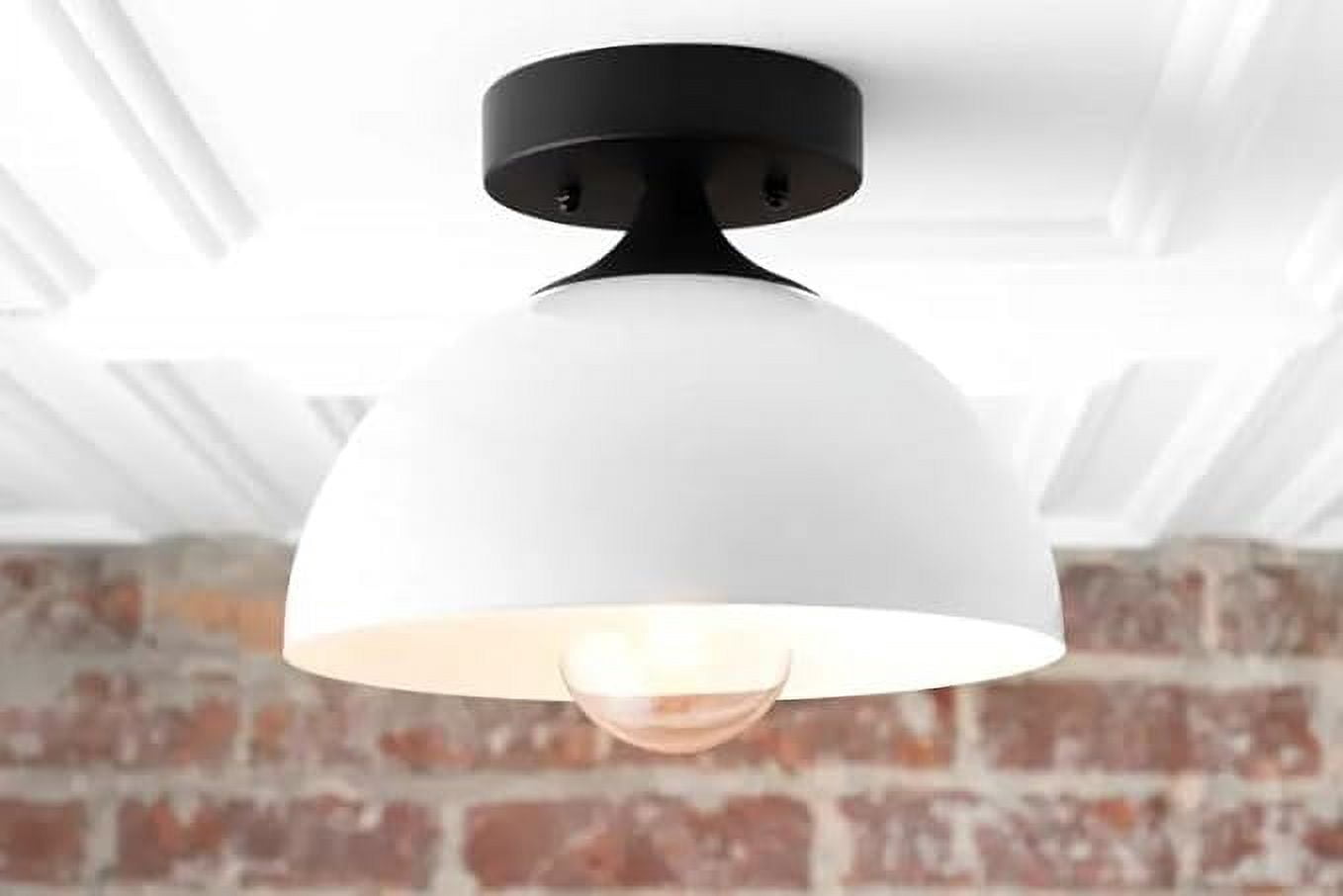 White Ceiling Light - Ceiling Fixture - Mid Century Lighting - Modern Light Fixture