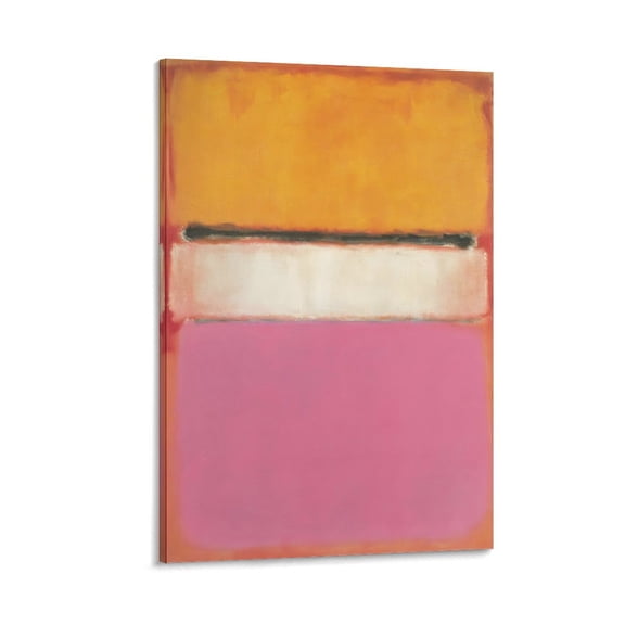 White Center Yellow by Mark Rothko Painting Poster Art Poster Canvas Painting Decor Wall Print Photo Gifts Home Modern Decorative Posters 24x36inch(60x90cm)