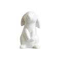 thumbnail image 1 of White Ceramic Bunny Figurine Easter Spring Home Decor for Living Room Desk Shelf Decor(G), 1 of 6