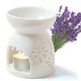 thumbnail image 1 of White Ceramic Candle Holder Essential Oil Burner for Home, 1 of 7