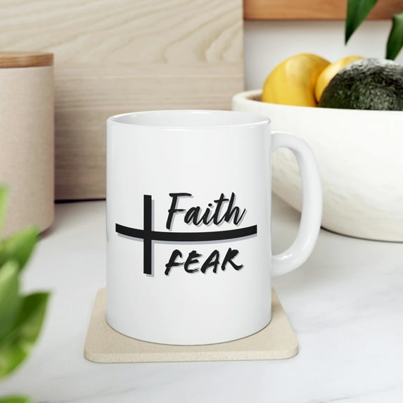 White Ceramic Coffee Cup, Coffee Mug, Bible Scripture, Positive Cup, Coffee Cup For Work