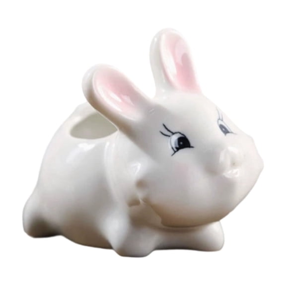 White Ceramic Desktop Flower Pot, Mini Plant Decoration Container, Bedroom Study Planter for Adding a Touch of Greenery and Elegance to Your Personal Spaces