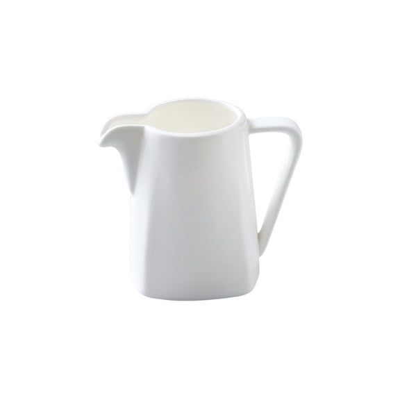 White Ceramic Milk Pitcher Creative Sauce Boat With Handle For Home, Hotel, Coffee Shop