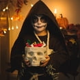 thumbnail image 1 of White Ceramic Skull Bowl, Gothic 3D Skull Shaped Serving Bowl, Food Safe Novelty Skull Dinner Bowl for Noodle Salad Snack Halloween Party Home Table Decor, 1 of 6