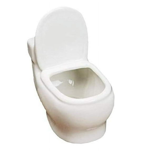White Ceramic Toilet Plant Pot/Bonsai Pot/Flower Pot/Succulent Planter Perfect Gifts for Women, Mom or Birthdays