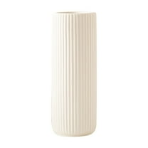 White Ceramic Vase, Hydroponic Flower Pot for Dried/Fresh Flowers, Home Living Room Decoration