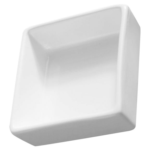White Ceramic Square Appetizer Serving Platter Dish Set for Snacks and