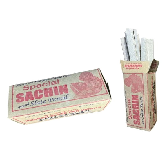 White Chalk Sticks | Natural Limestone Slate Chalk Pencil For Classroom Use | Pack Of 100