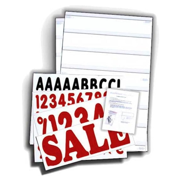 White Changeable Message Kit 24"x36"