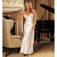 thumbnail image 1 of White Charmeuse And Lace Long Gown 20300 White, 1 of 4