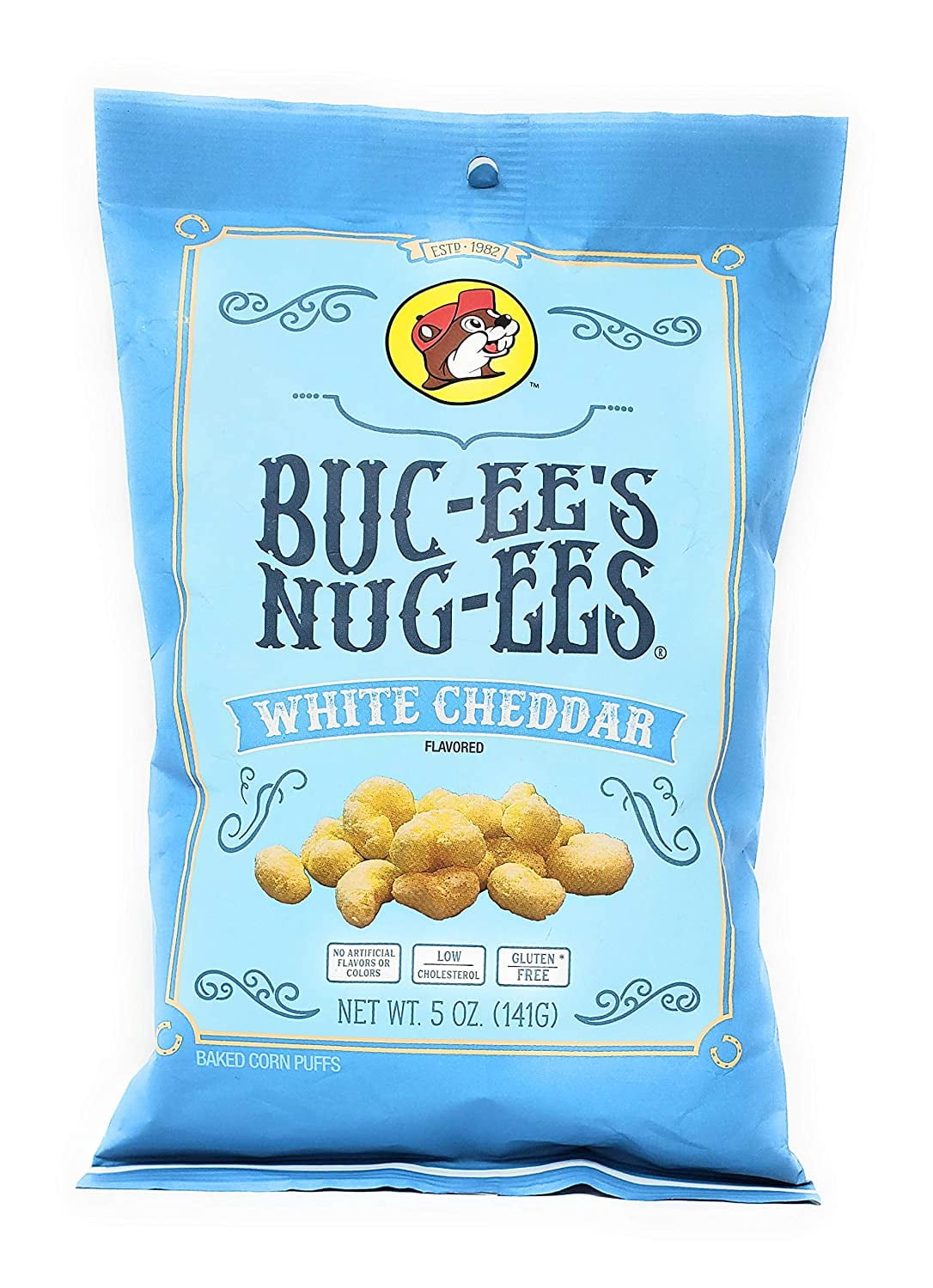 White Cheddar Flavored Powdery CheeseFlavored Nuggets Sweet Corn Puff