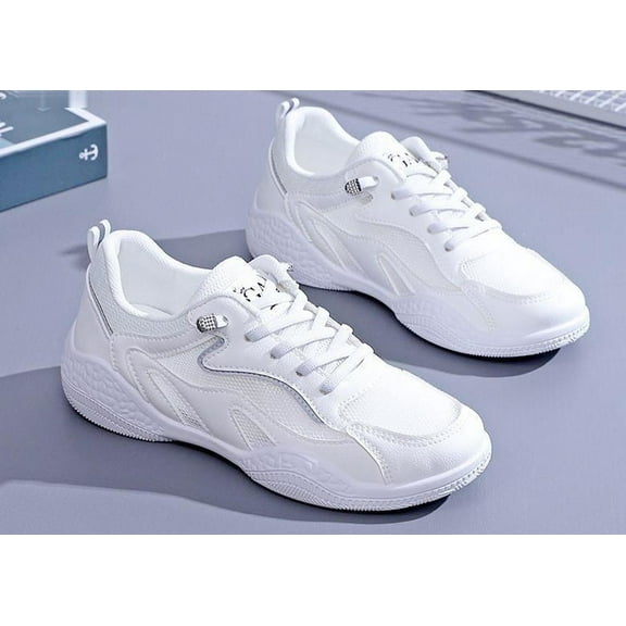 White Cheer Shoes for Women Breathable Cheerleading Shoes Light Athletic Tennis Walking Cheer Sneakers Girl Cheer Shoes...