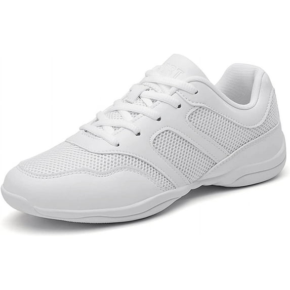 White Cheerleading Shoe Fitness Training Athletic Sport Competition Tennis Sneakers Youth Adult Cheer Shoes