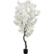 6FT White Faux Cherry Blossoms Tree, Artificial Cherry Tree for Home Decor