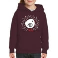 thumbnail image 1 of White Chick W Spiral Wing Hoodie Juniors -Image by Shutterstock,  x-Large, 1 of 4