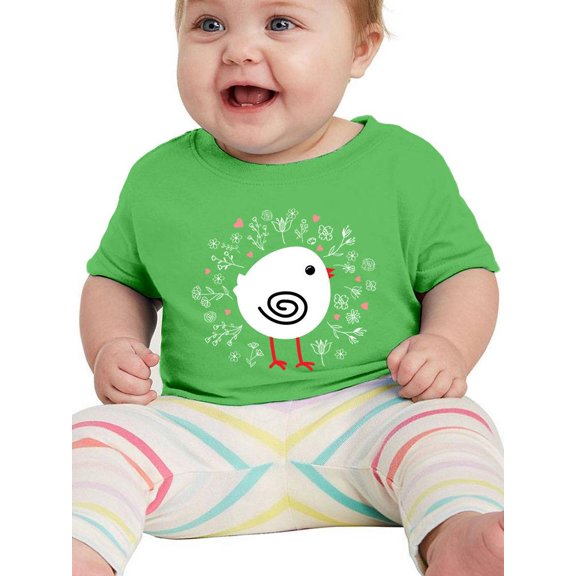 White Chick With Spiral Wing T-Shirt Infant -Image by Shutterstock, 24 Months