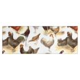 thumbnail image 1 of White Chicken Breed Pattern Kitchen Rug Mat,Kitchen Runner Rugs Non Skid Washable,Decorative Kitchen Floor Mats for Kitchen,Sink,Laundry,17"X47", 1 of 5