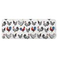 thumbnail image 1 of White Chicken Folk Pattern Kitchen Rug Mat,Kitchen Runner Rugs Non Skid Washable,Decorative Kitchen Floor Mats for Kitchen,Sink,Laundry,17"x47.2", 1 of 7