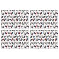 thumbnail image 1 of White Chicken Folk Pattern Summer Placemats Table Placemats Set Of 4-Linen Kitchen Washable Placemats Table Mats 11.8"x17.7" Non-Slip Heat Resistant, 1 of 6