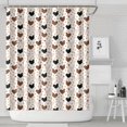thumbnail image 1 of White Chicken Heart Pattern Shower Curtain 72"x84" ,Bathroom Decorative Shower Curtains Set with 12 Hooks,Modern Waterproof Washable Shower Curtain, 1 of 6