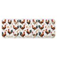 thumbnail image 1 of White Chicken Orange Flower Pattern Kitchen Rug Mat,Kitchen Runner Rugs Non Skid Washable,Decorative Kitchen Floor Mats for Kitchen,Sink,Laundry,17"x47.2", 1 of 7