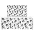 thumbnail image 1 of White Chicken Sketch Pattern Kitchen Rugs Sets Of 2,Anti Fatigue Kitchen Mat Rugs Non Slip Washable,Decorative Kitchen Floor Mats for Kitchen,Sink,Laundry,17"x30"+17"x47", 1 of 7