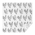 thumbnail image 1 of White Chicken Sketch Pattern Square Tablecloth,Waterproof Square Table Cover,Wipeable Spillproof Washable Table Cover for Home Kitchen Party Decor 42"X42"(107x107cm), 1 of 6