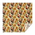 thumbnail image 1 of White Chicken Sunflower Pattern Square Tablecloth,Waterproof Square Table Cover,Wipeable Spillproof Washable Table Cover for Home Kitchen Party Decor 60"x60"(152x152cm), 1 of 6
