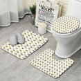 thumbnail image 1 of White Chicken Watercolor Pattern Bathroom Rugs Sets 3 Piece,Toilet Cover Set,Absorbent Non Slip Bathroom Mats Sets with U-Shaped Contour Rug Toilet Rug Set, 1 of 5