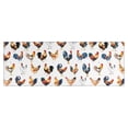 thumbnail image 1 of White Chicken Watercolor Pattern Kitchen Rug Mat,Kitchen Runner Rugs Non Skid Washable,Decorative Kitchen Floor Mats for Kitchen,Sink,Laundry,17"X47", 1 of 5
