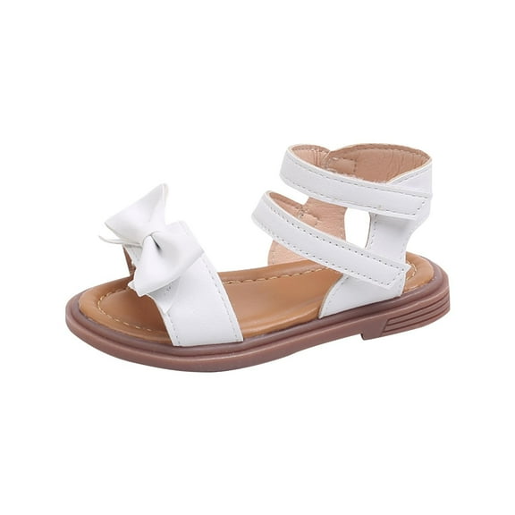 White Childrens Casual Sandals With Supportive Sole And Breathable Material For Active Lifestyles